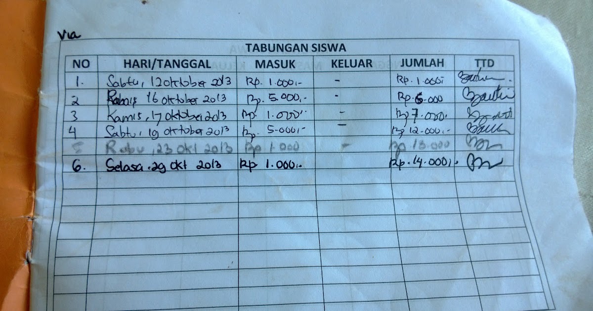 Cara Membuat Buku Tabungan Harian Delinewstv