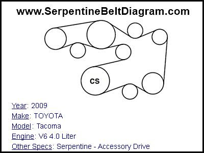 2009 Toyota Corolla Serpentine Belt Diagram - Drivenheisenberg