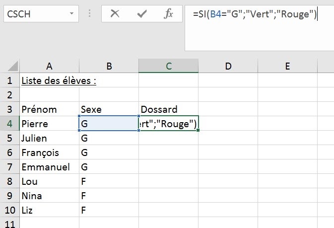 Excel Si Cellule Couleur Rouge Alors Choix de Couleur