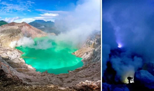 Indonesia volcano: Why lava from THIS active volcano glows BRIGHT BLUE | Science | News |