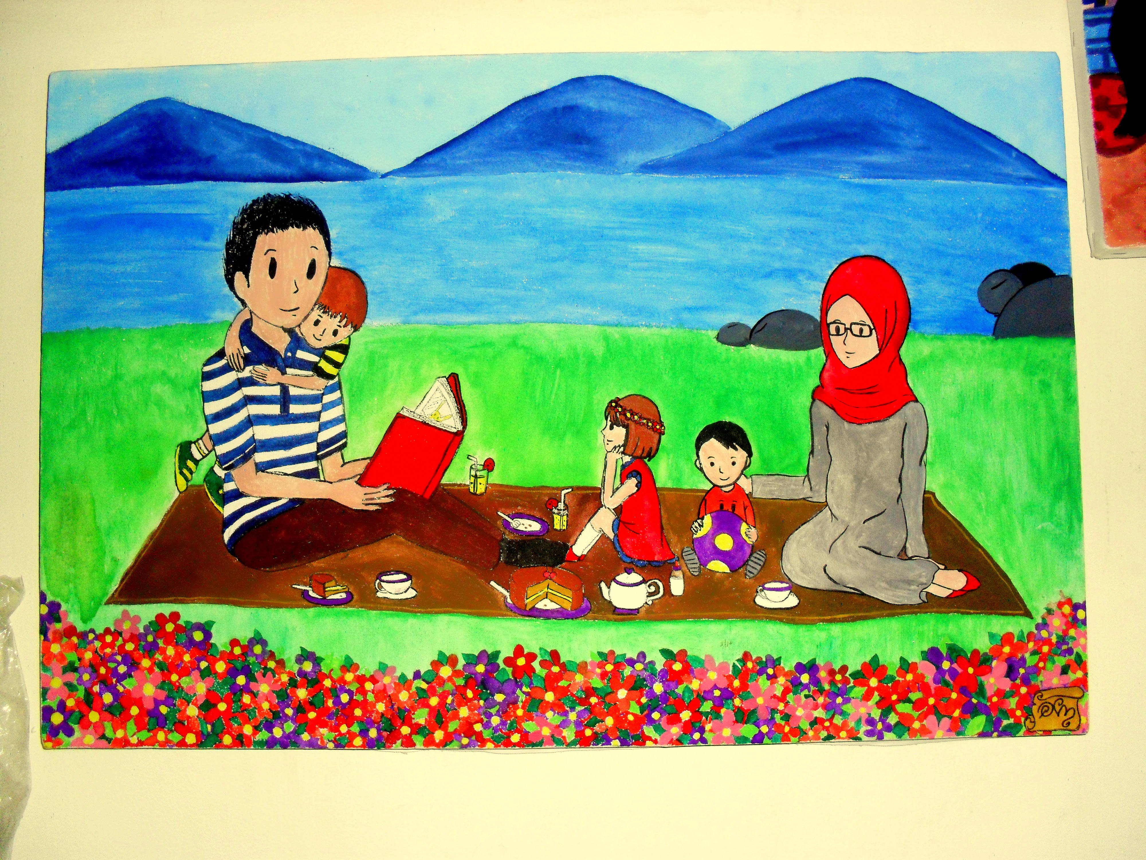 12+ Keluarga Bahagia Gambar Kartun Keluarga Besar Islami