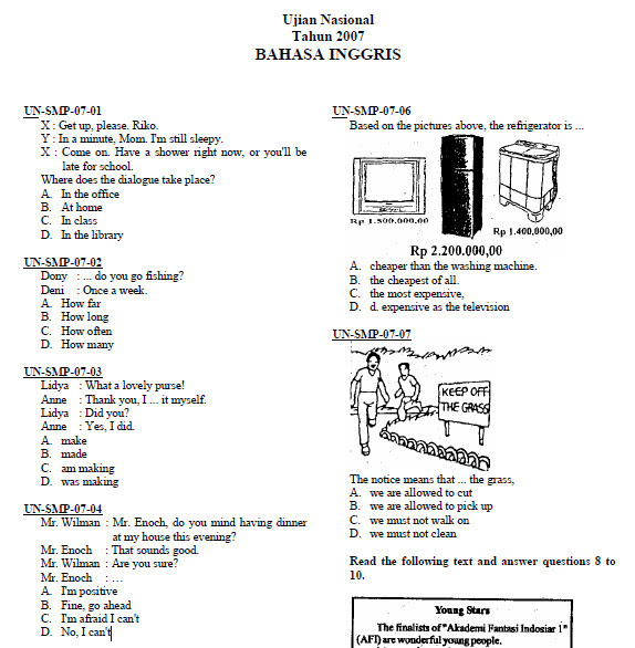 Contoh Soal Psikotes EPPS Test Edwards Personal Preference Schedule