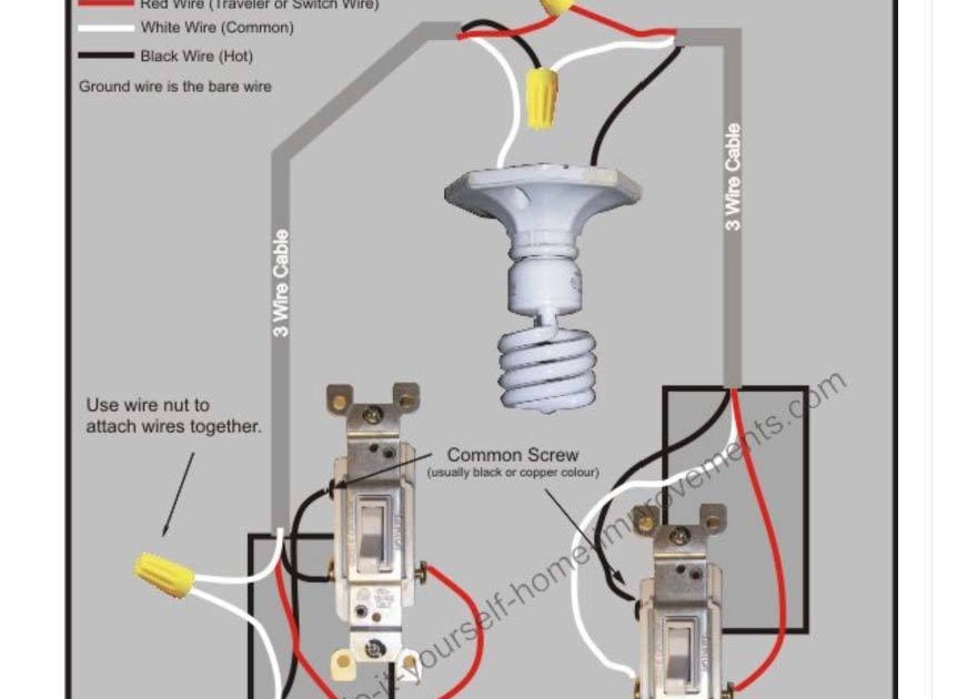 Three Way Wiring Diagrams - Electrical Schematic Diagram Images Guide