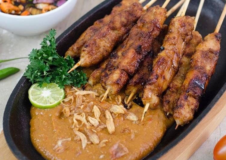 Resep: Sate ayam bumbu kacang - blushngrosetoo