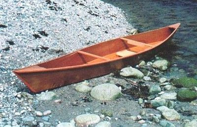 vintage max anderssons canoe cold molded plywood