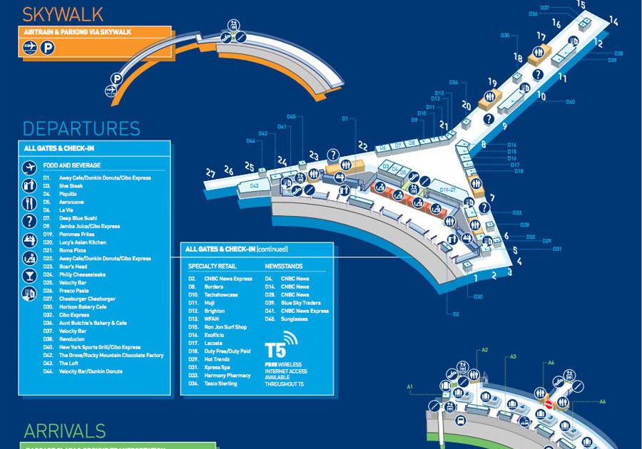 Jetblue Terminal 5 Jfk Map