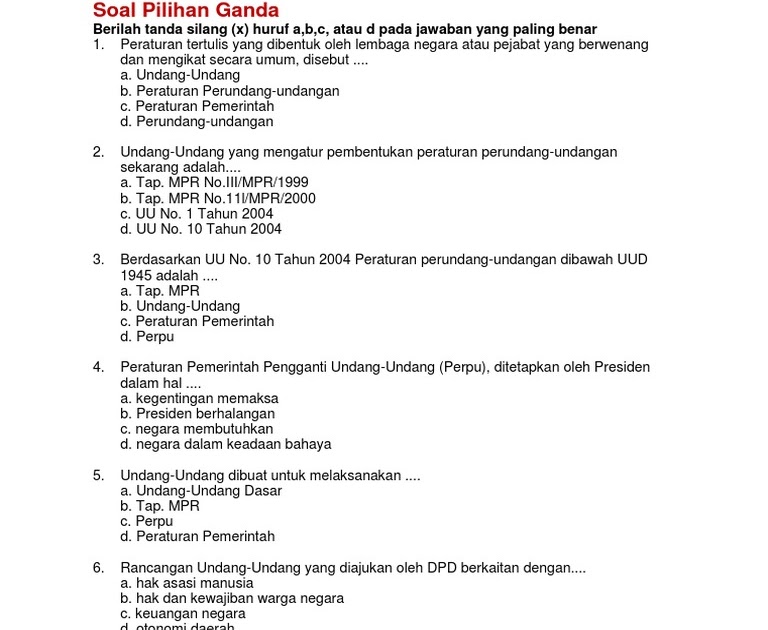 Soal Pilihan Ganda Pkn Genap Kelas 8 Revisi 2017 - Soal Ketujuh