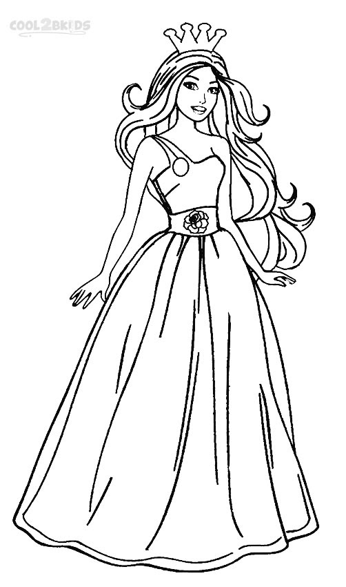 Download Coloring Pages Barbie Princess - 200+ SVG PNG EPS DXF File for Cricut, Silhouette and Other Machine