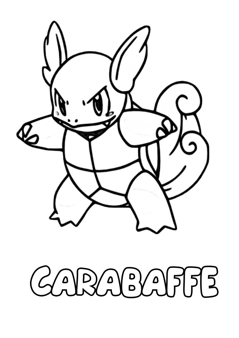 Inspiration Coloriage De Pokemon Carapuce 30000 Collections De