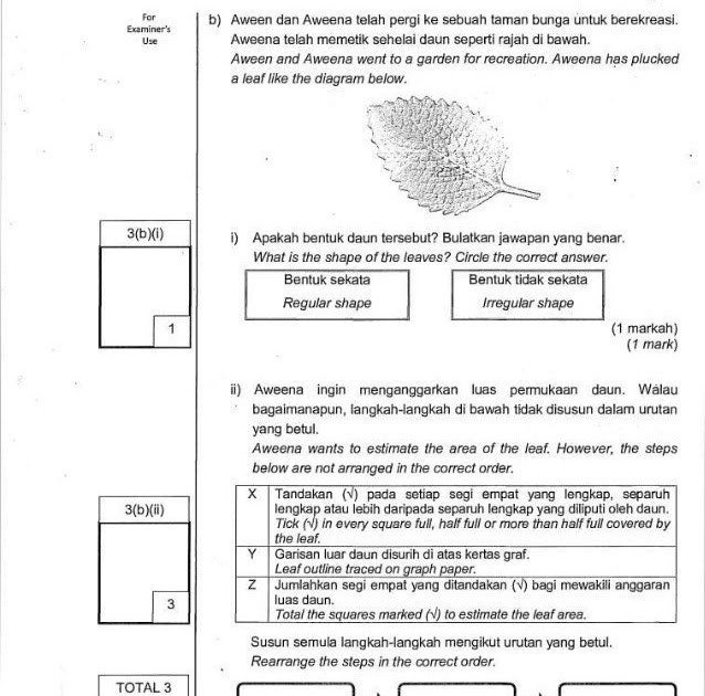 Contoh Soalan Respon Terbuka - Terengganu r