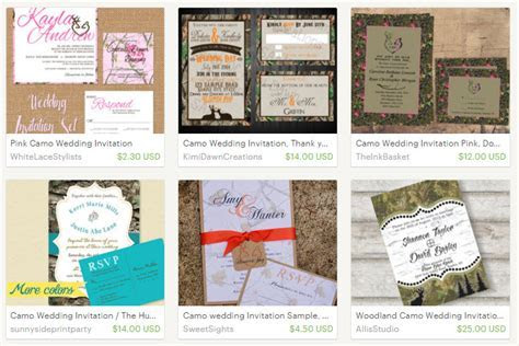 Free Printable Camo Wedding Invitations Free Printable Camo Wedding Invitations