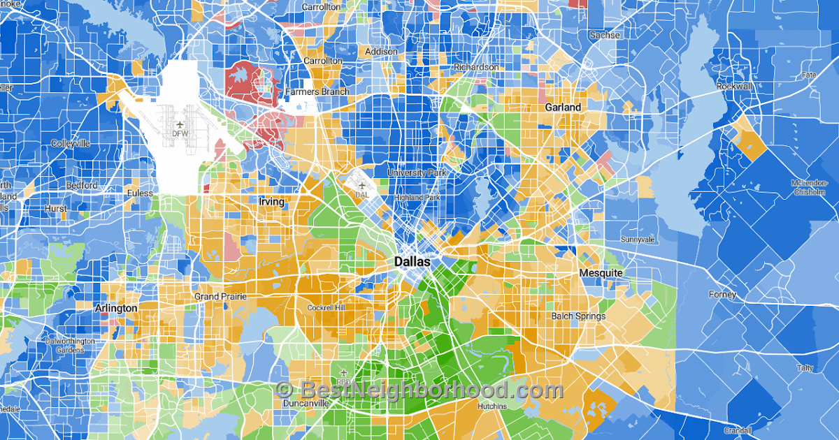 Dallas Demographics Map 3rdartdesign