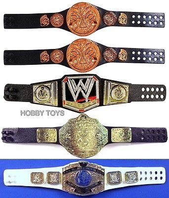 Wwe Championship Action Figure Belts - STRENDU