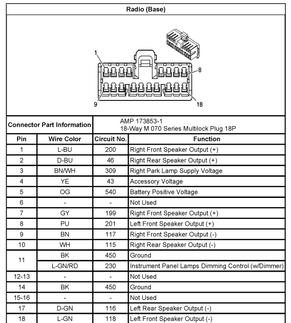 Chevy Aveo Radio Wiring Diagram - Wiring Diagram