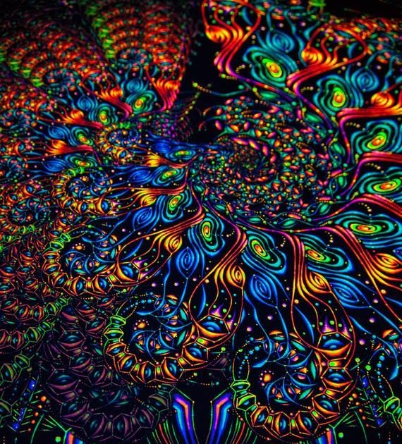 Black Light Tapestry Wall Hangings - CarynPritchard