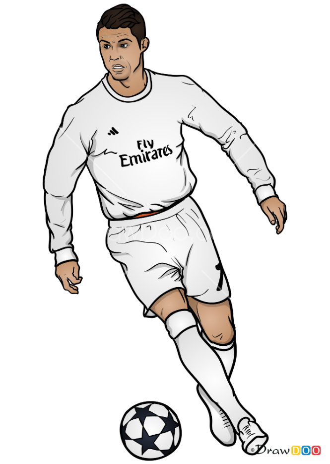 How To Draw Cristiano Ronaldo Step By Step | Images and Photos finder