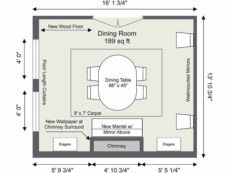 living dining room planner