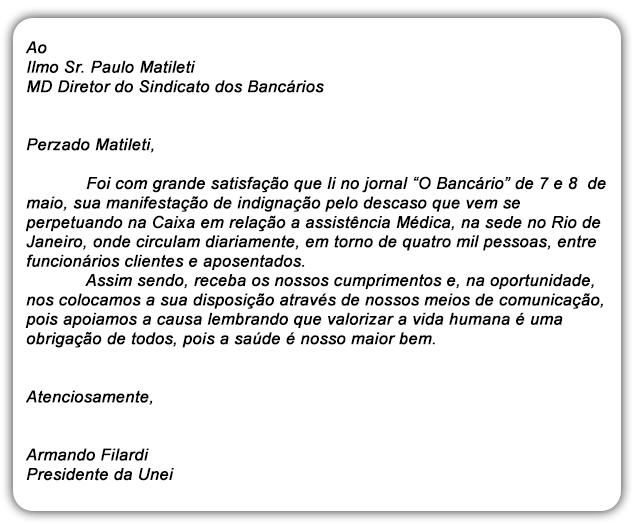 Carta De Agradecimento Por Reconhecimento Profissional 