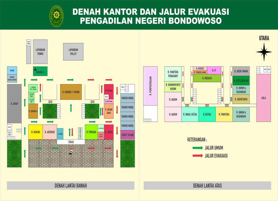 Contoh Denah Evakuasi Yang Bisa Anda Tiru - Denah