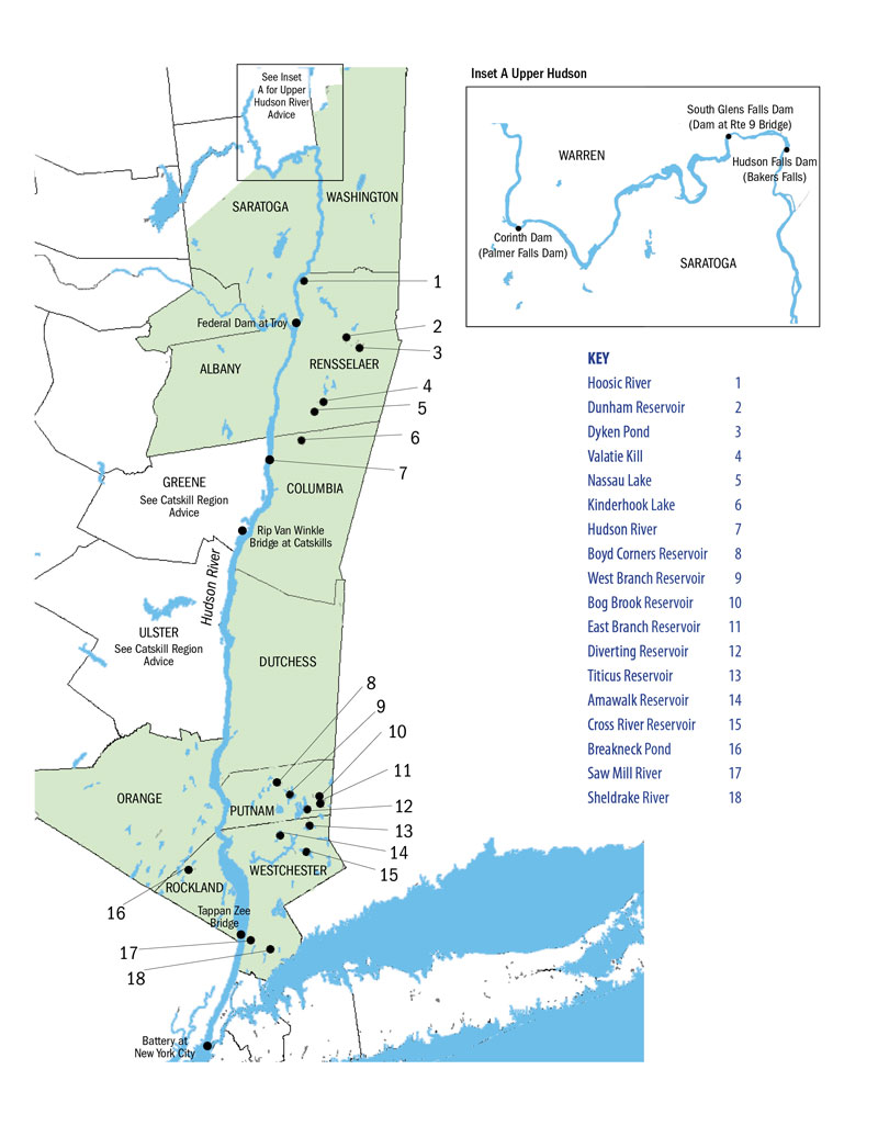 Hudson river map