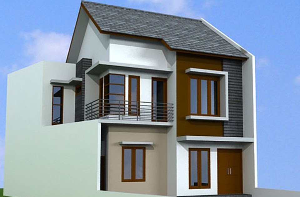 Konsep 48 Desain Rumah  Minimalis 2 Lantai Type  40  Simple 