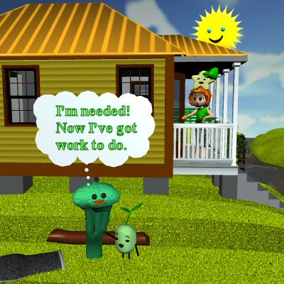 Broccoli says: I'm needed. Now I've got work to do.