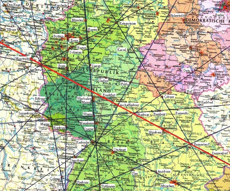 Deutschland linien karte ÖPNVKarte