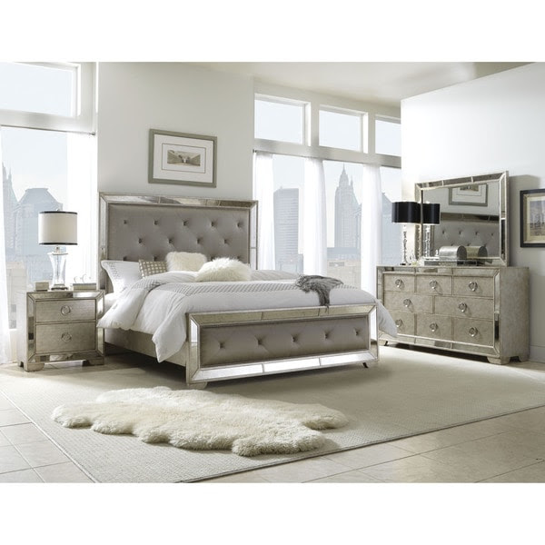 top photo of mirrored bedroom furniture set | sharon norwood