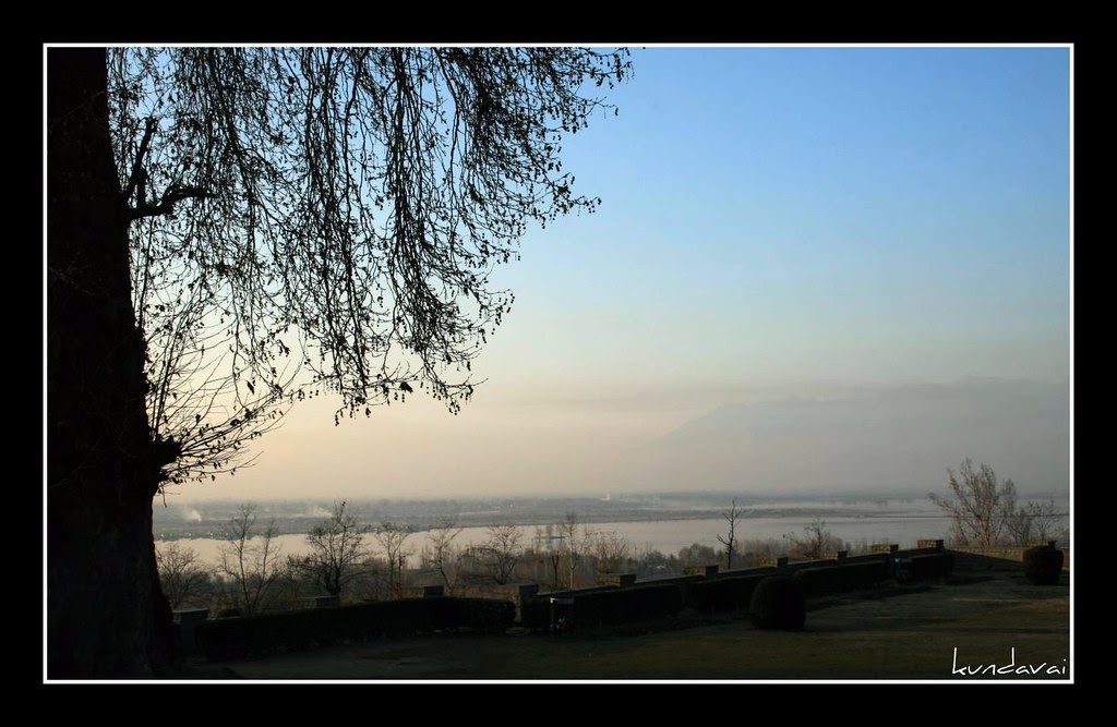 Lake view from some garden