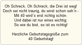 Lustige Geburtstagsspruche Zum 40 Gluckwunsche Versschmiede