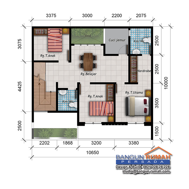 Model Rumah Ukuran 10x10 Desain Rumah 10x10 Desain Rumah 