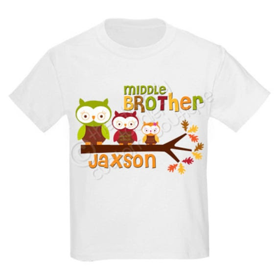 Personalized Sibling Owls Shirt, Perfect for Halloween Or Fall
