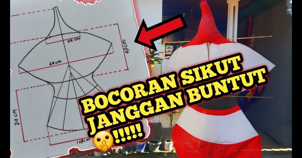 Rangka Layangan Janggan Ekor Panjang Layangan Unik