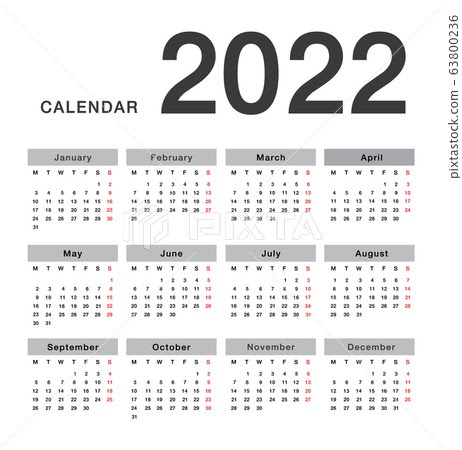 Lightbox Editorial Calendar 2022 | January Calendar 2022