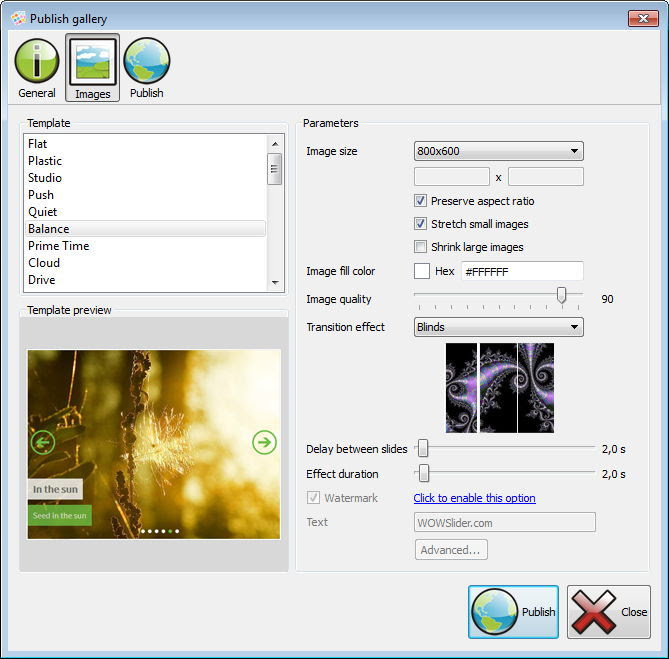 برنامج مجانى مميز لعمل عارض للصور وسلايد شو متحرك للمواقع والمدونات WOW Slider.3-9 برنامج مجانى مميز لعمل عارض للصور وسلايد شو متحرك للمواقع والمدونات WOW Slider.3-9