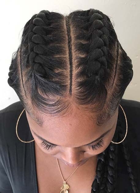 Two French Braid Hairstyles For Black Hair - 10 Protective Styles That ...