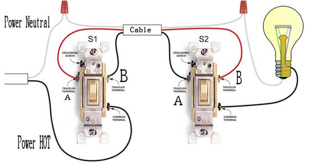 3 Way Switch Wiring : How To Convert A 3 Way Switch To A 4 Way Switch