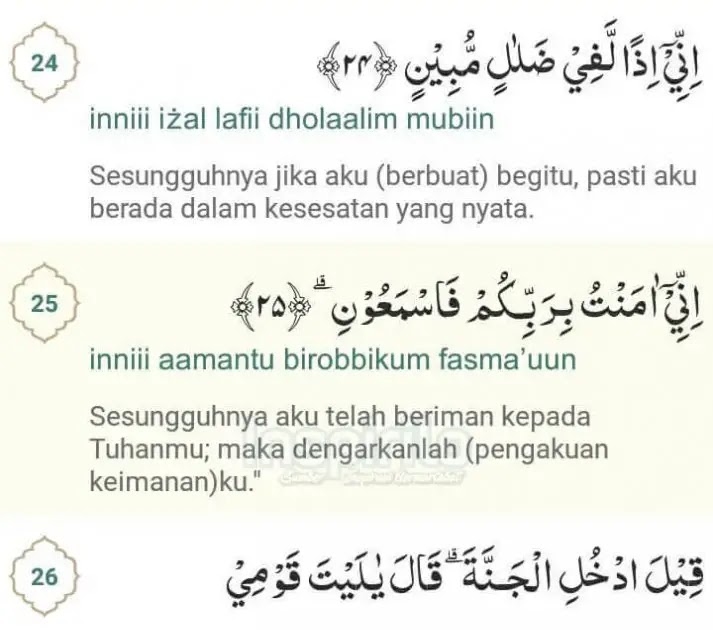 Judyjsthoughts: Surat Yasin Arab Saja Lengkap 83 Ayat