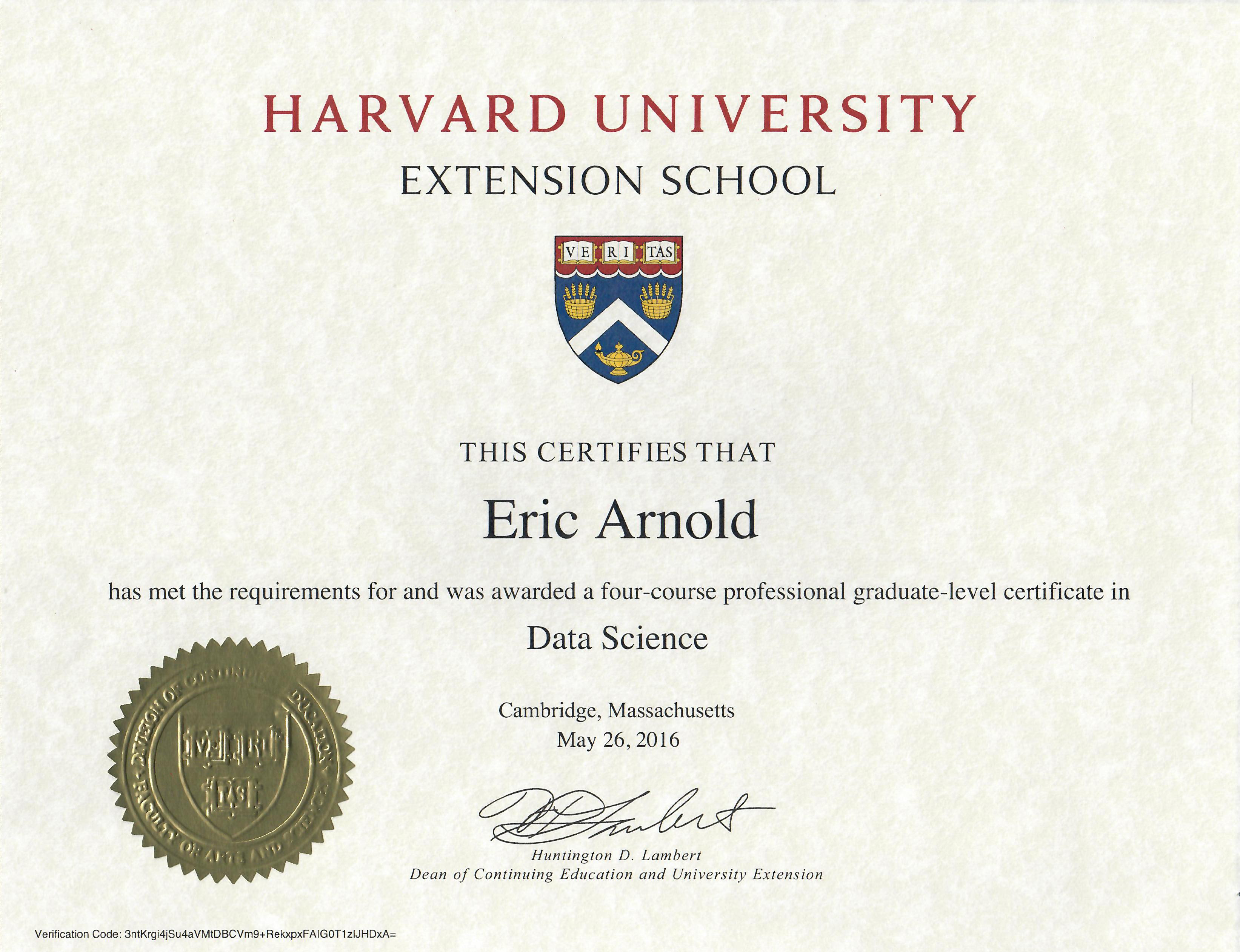 graduate certificate