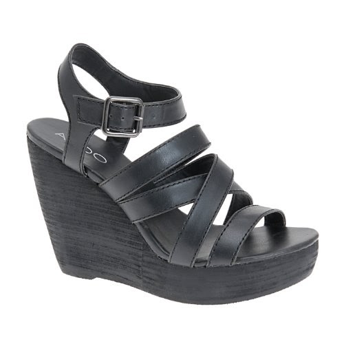 mary jane shoes: ALDO Rigatti - Clearance Women Wedge Sandals - Black ...