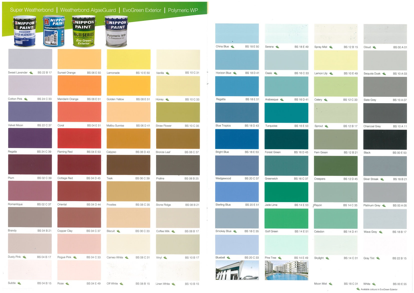 Nippon Paint Malaysia Colour Chart