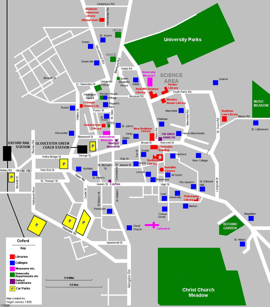 Oxford Tourist Map | Gadgets 2018