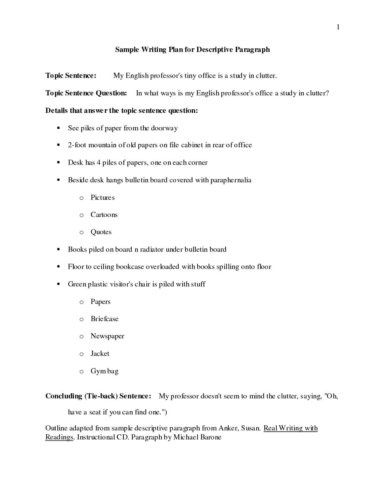 descriptive essay outline pdf