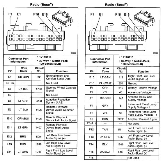 Gm Factory Radio Wiring Diagram General Wiring Diagram