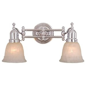 Vaxcel USA VL28962CH Swing Arm 2 Light Bathroom Vanity Lighting