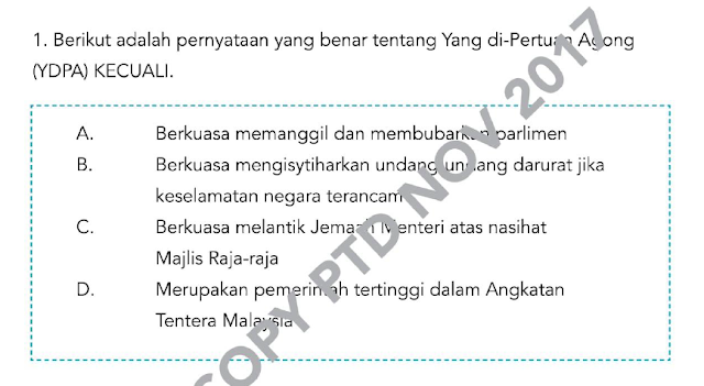 Contoh Soalan Exam Online PTD 2017 - Mukah Pages : Making 