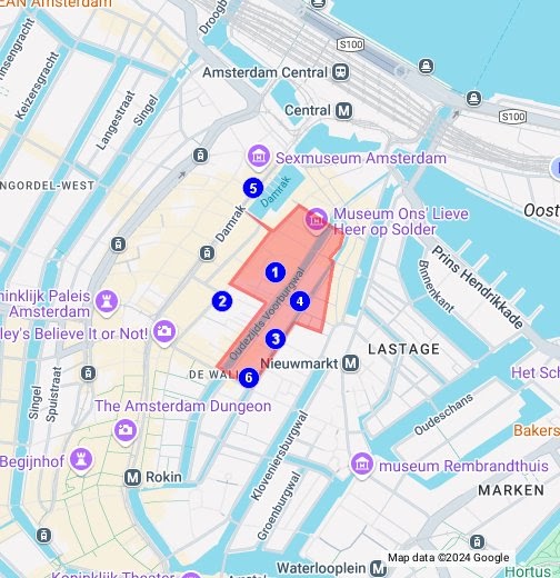 Amsterdam Red Light District Map | Map Of Zip Codes