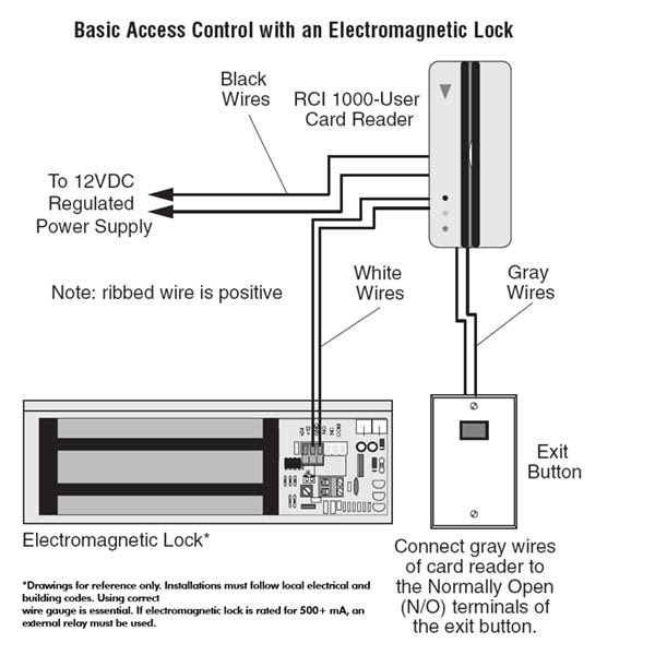 Magnetic Door Lock Wiring Diagram