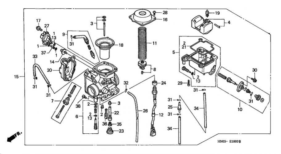 30 Honda Foreman 500 Carburetor Diagram - Wire Diagram Source Information