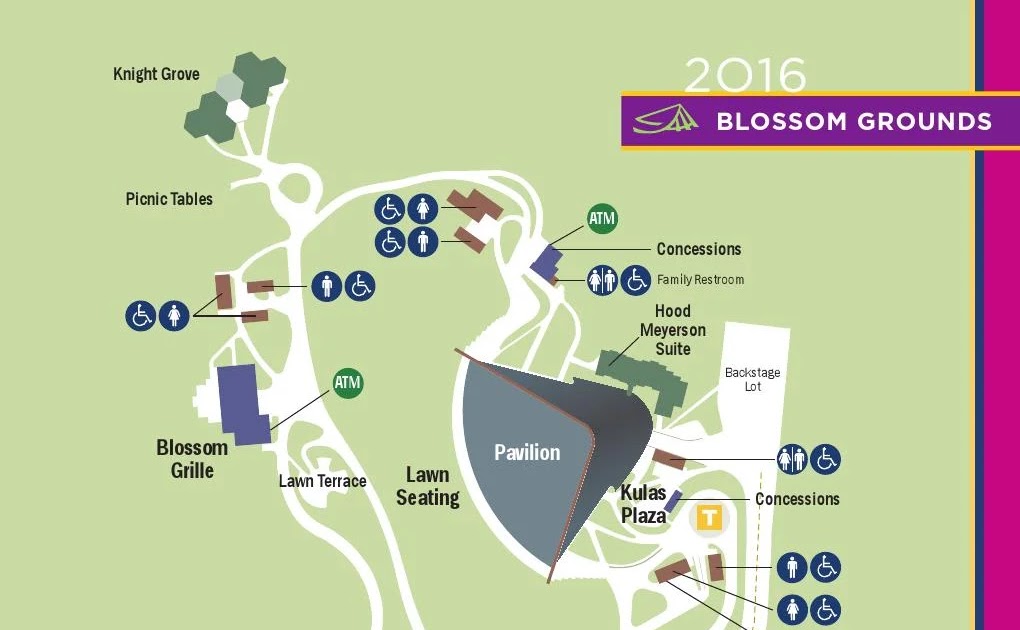 Blossom Music Center Map